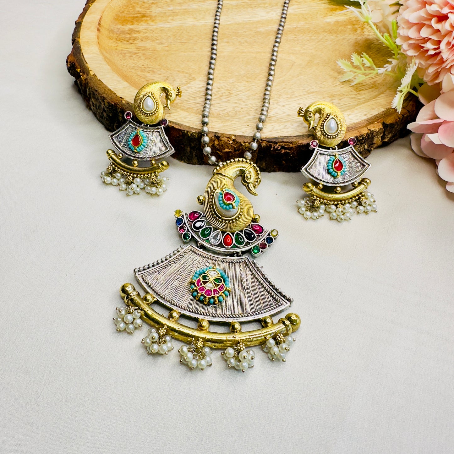 Peacock Necklace set