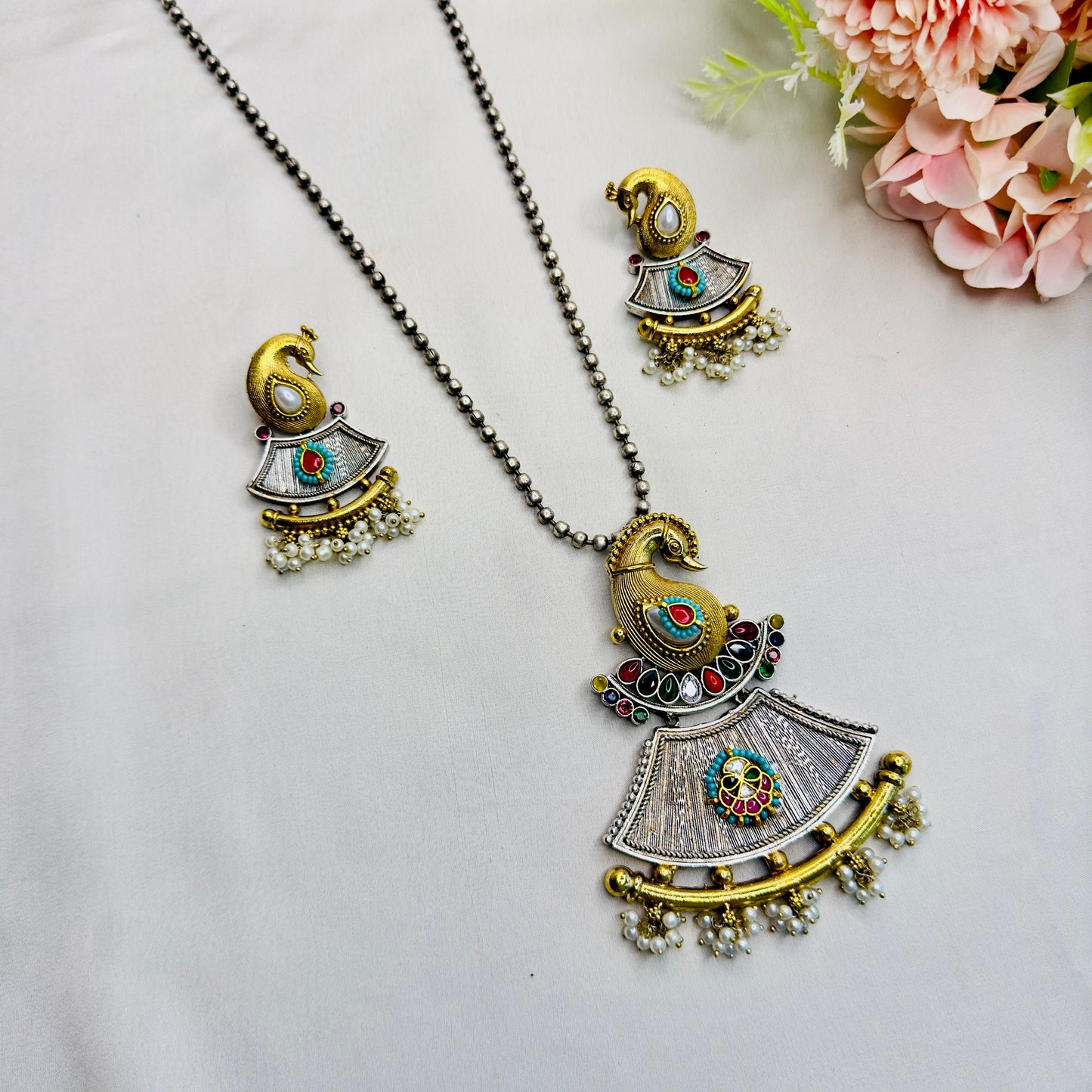 Peacock Necklace set