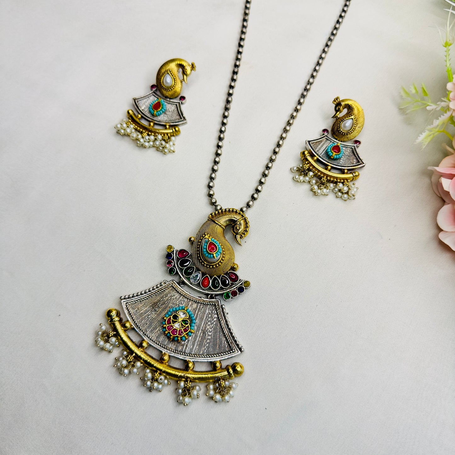 Peacock Necklace set