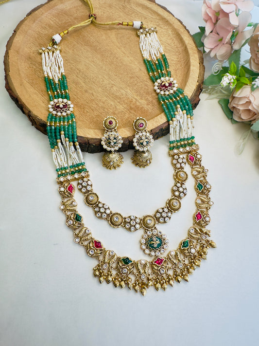Double Layer Necklace Set