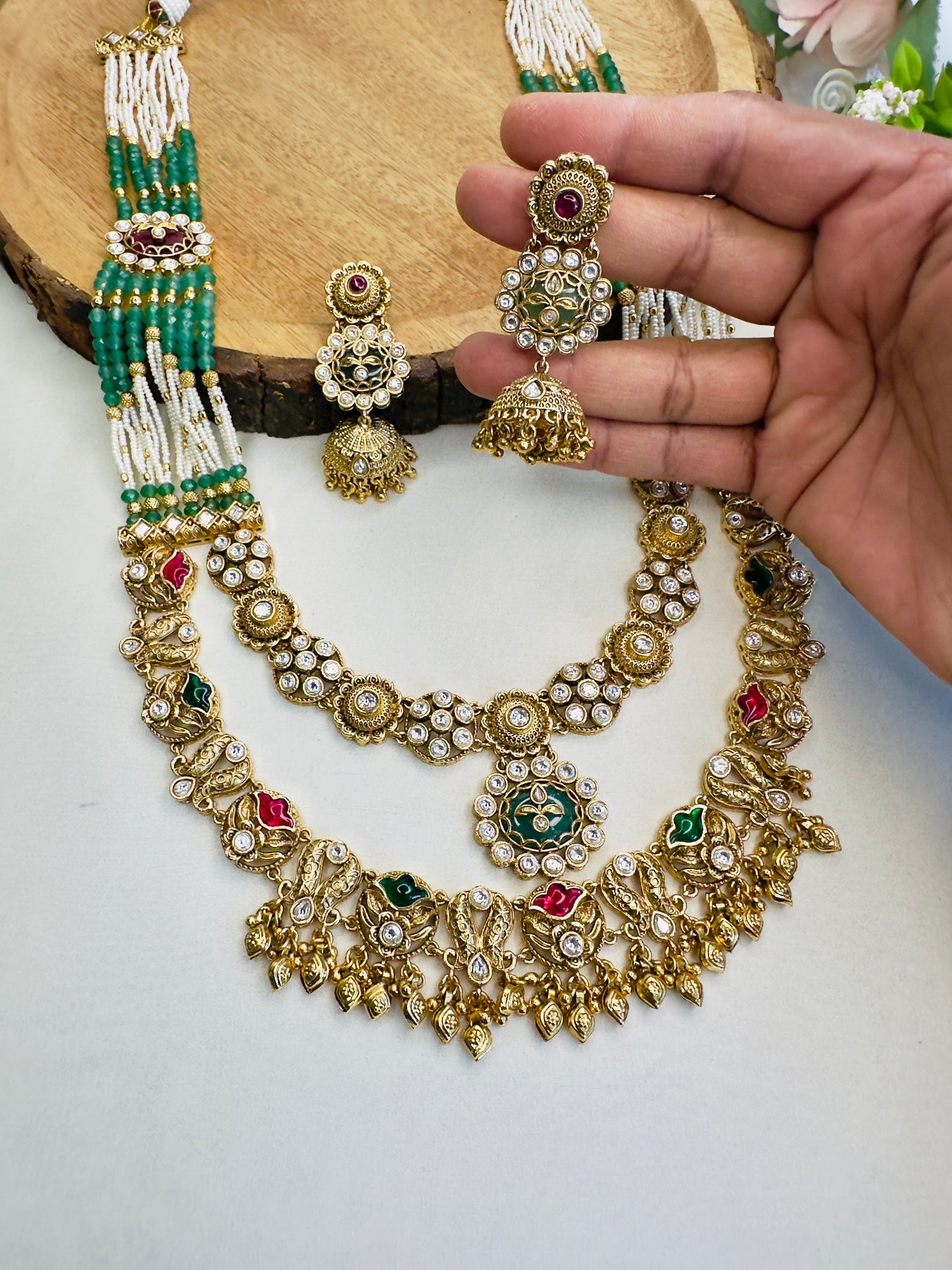 Double Layer Necklace Set