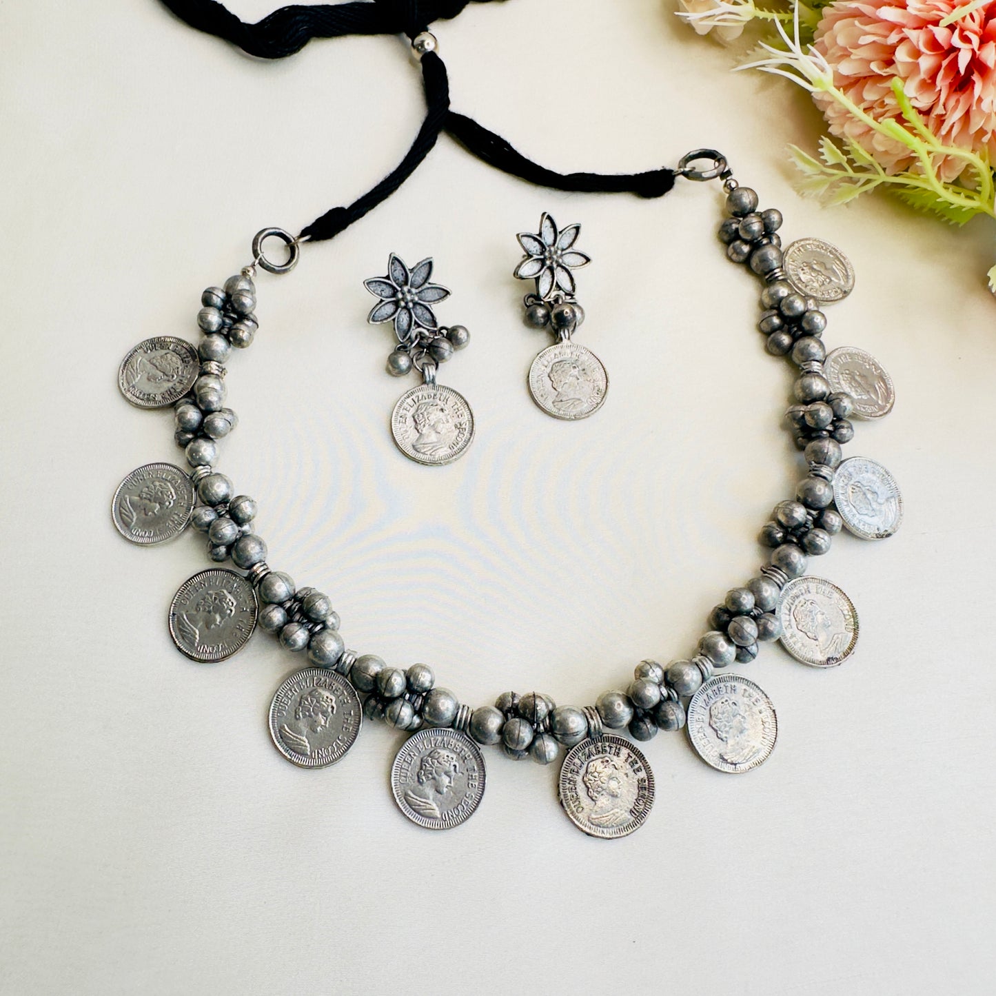 Ginni Silver Short Necklace