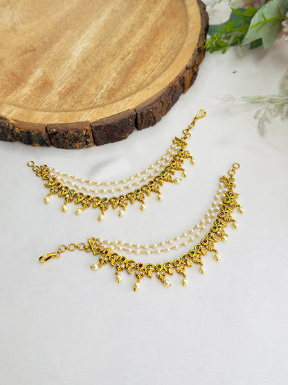 Peacock Three layer Earchain