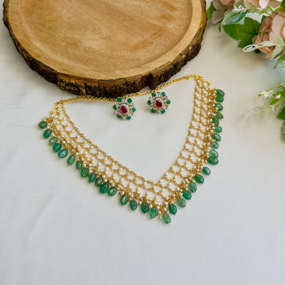 Pearl Layered Necklace Set