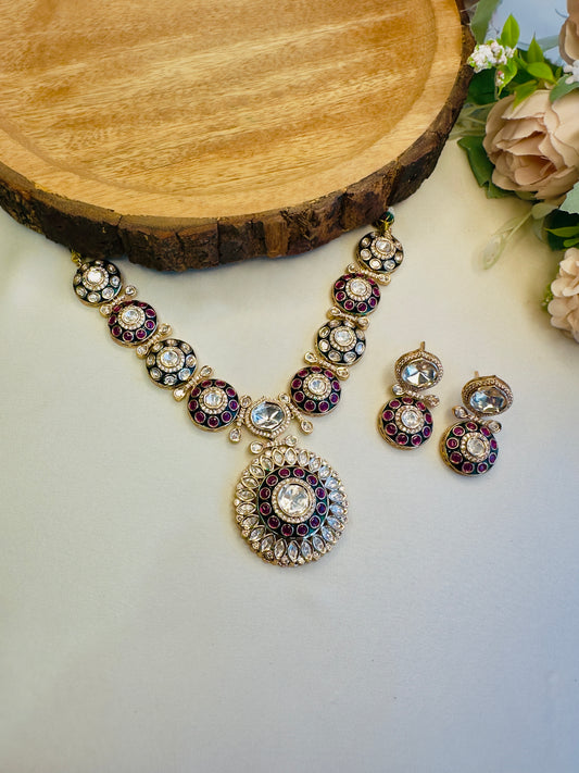 Moissanite Necklace Set