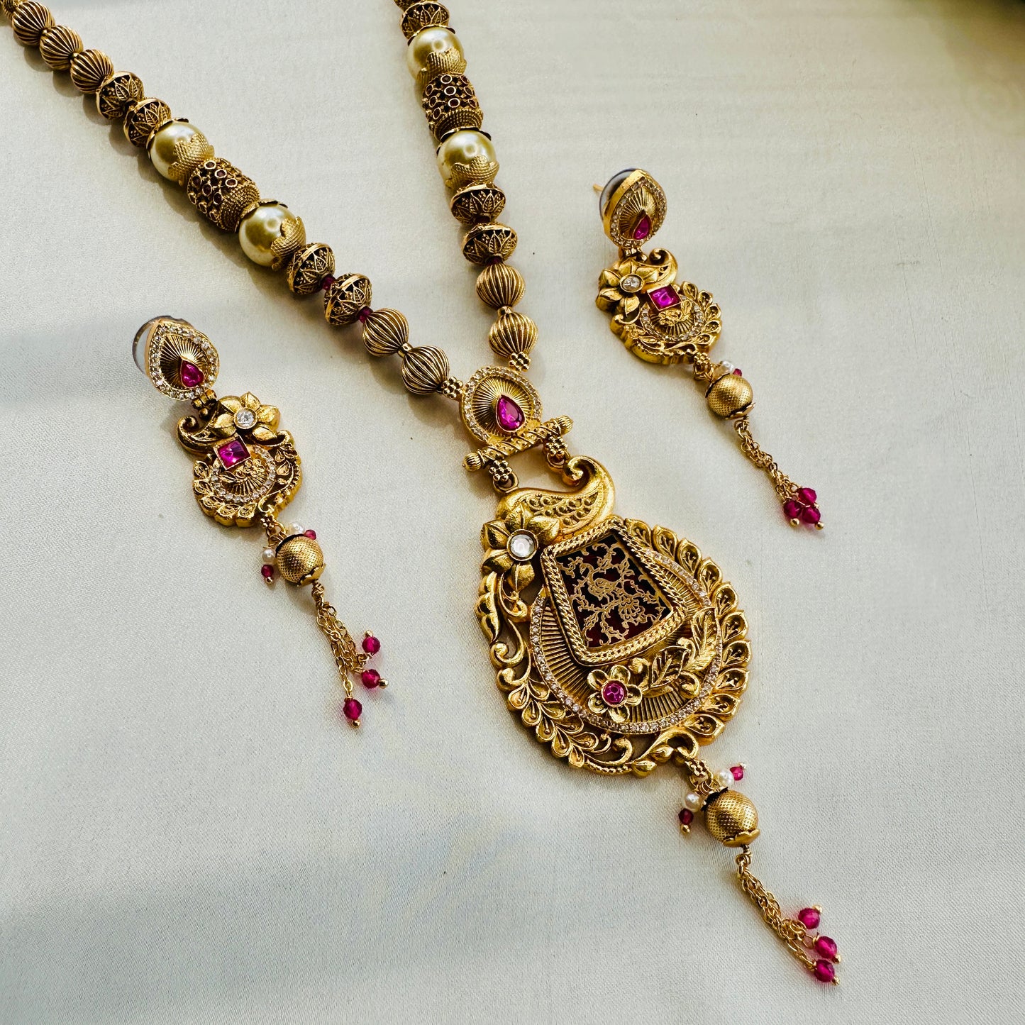 Thewa work Necklace Set