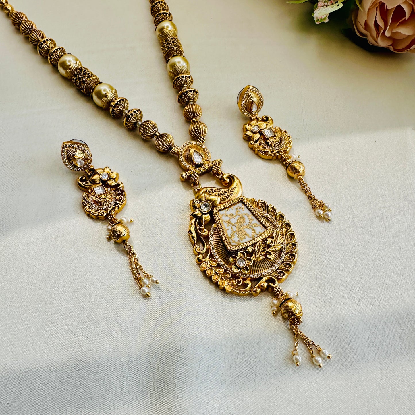 Thewa work Necklace Set