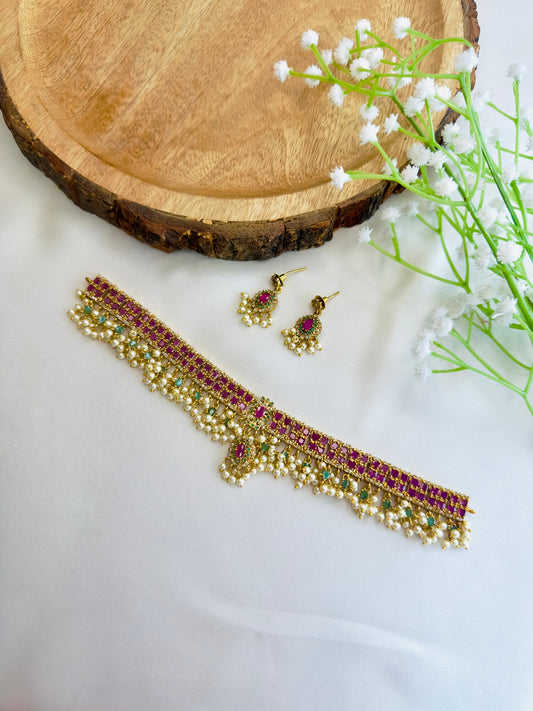 Ruby Choker Set
