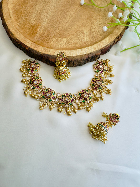 Lotus Necklace Set
