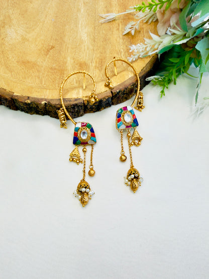 Multicolor Aamrapali Kashmiri Earcuff