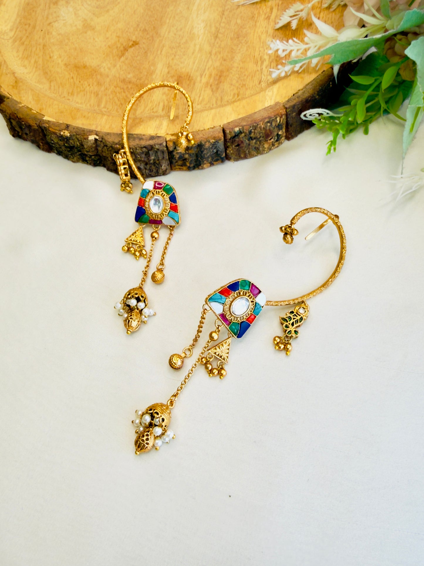 Multicolor Aamrapali Kashmiri Earcuff