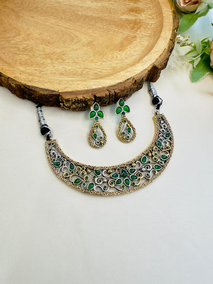 Beautiful Silver Replica Hasli Set