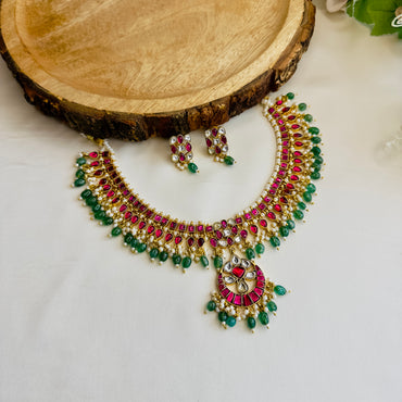 Jadau Choker Necklace Set