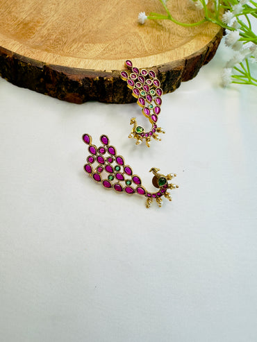 Beautiful Peacock Ear Cuff