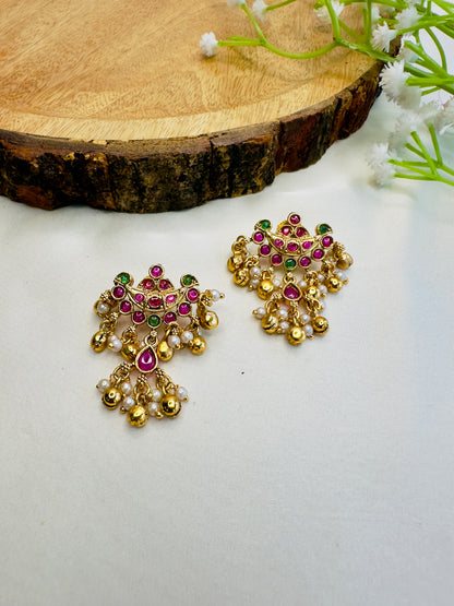 Ghungroo Temple Earrings