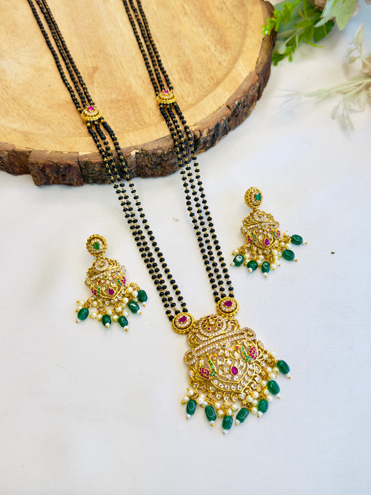 Long golden Finish Mangalsutra