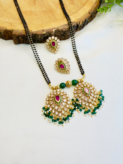 Leaf Shape pendant Mangalsutra