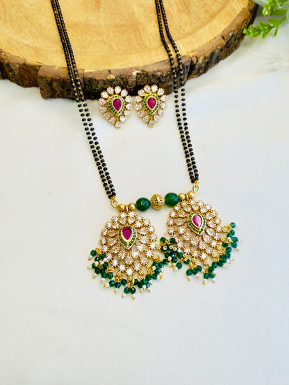 Leaf Shape pendant Mangalsutra