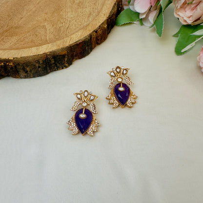 Doublet Stud Pattern Earrings