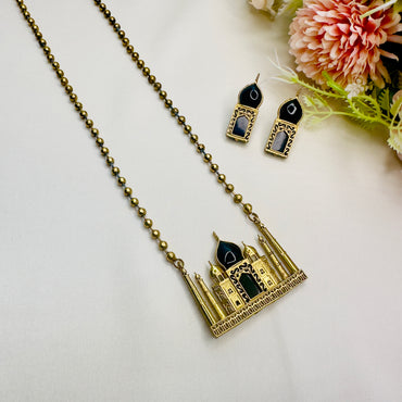 Taj Mahal Apala Polish Necklace set