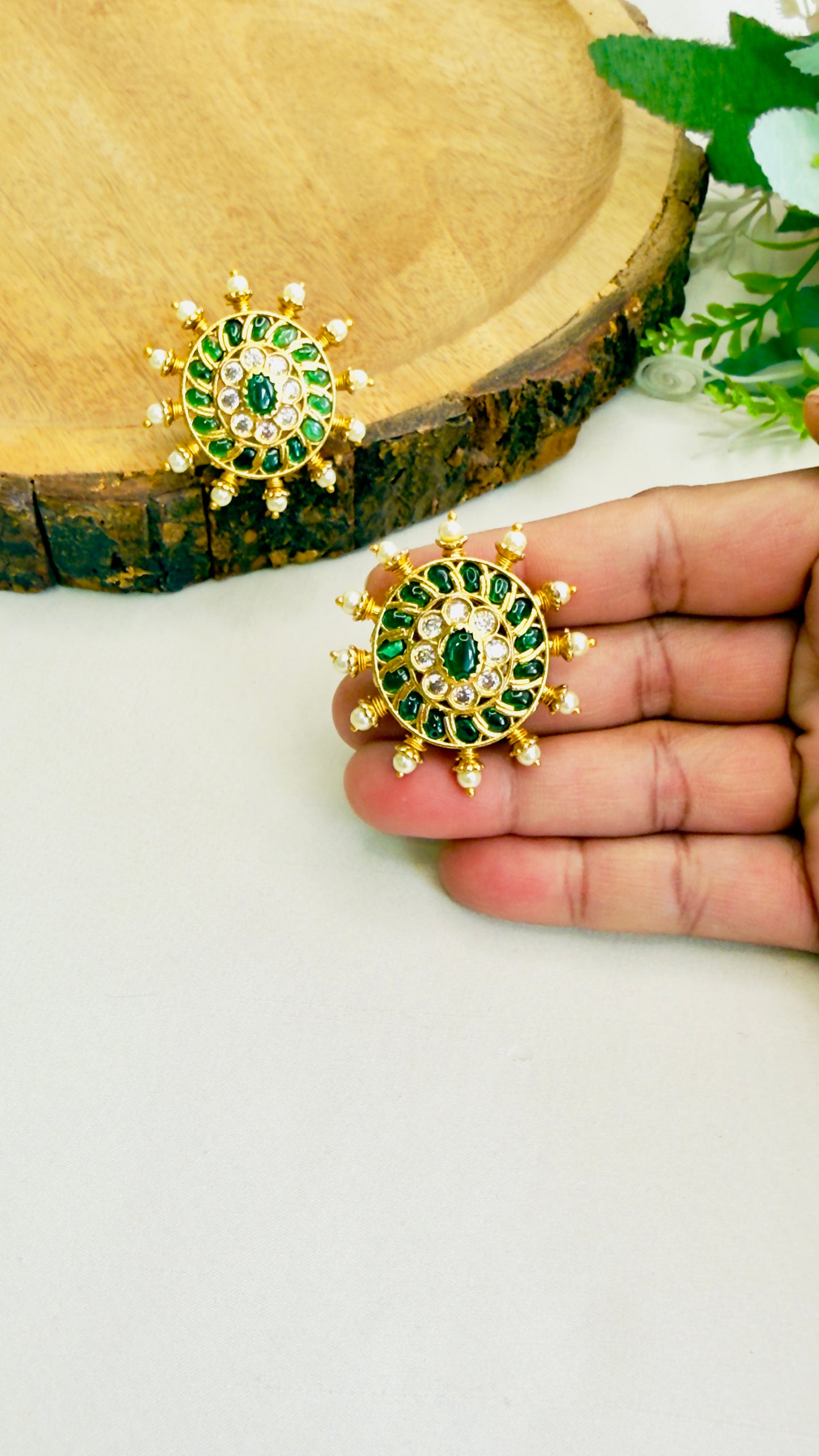 Kemp stone Stud Earrings
