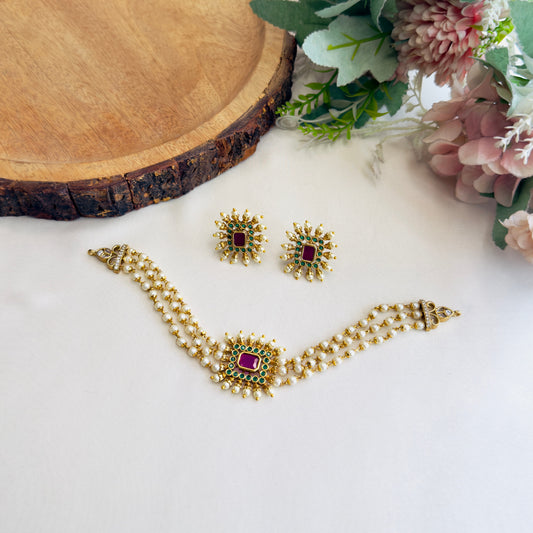 Pearl Choker Set