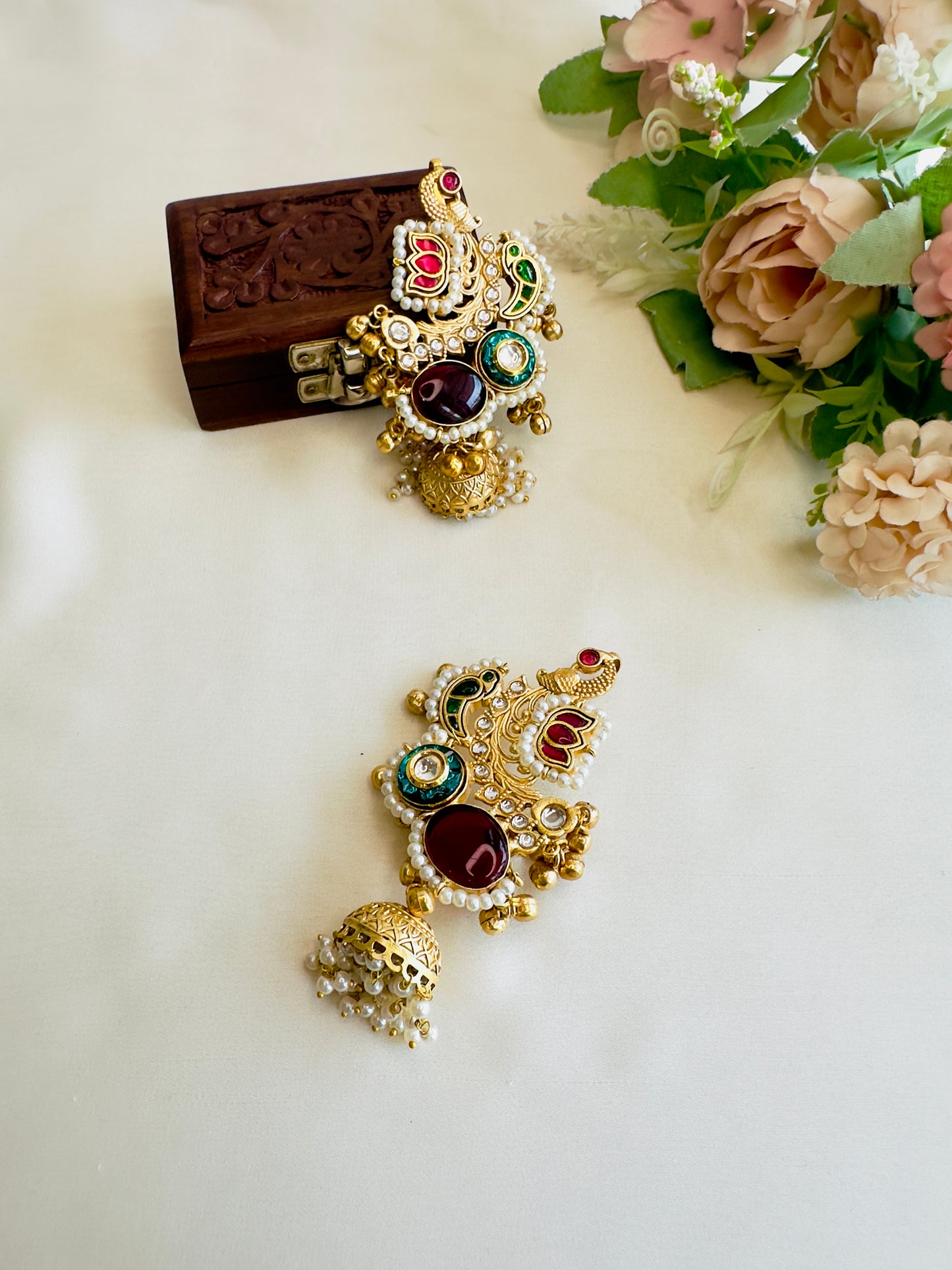 Fusion Jhumka with Earcuff
