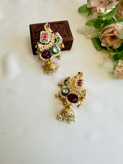 Fusion Jhumka with Earcuff