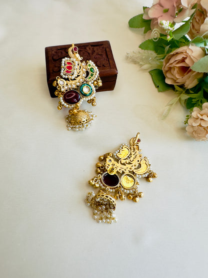 Fusion Jhumka with Earcuff