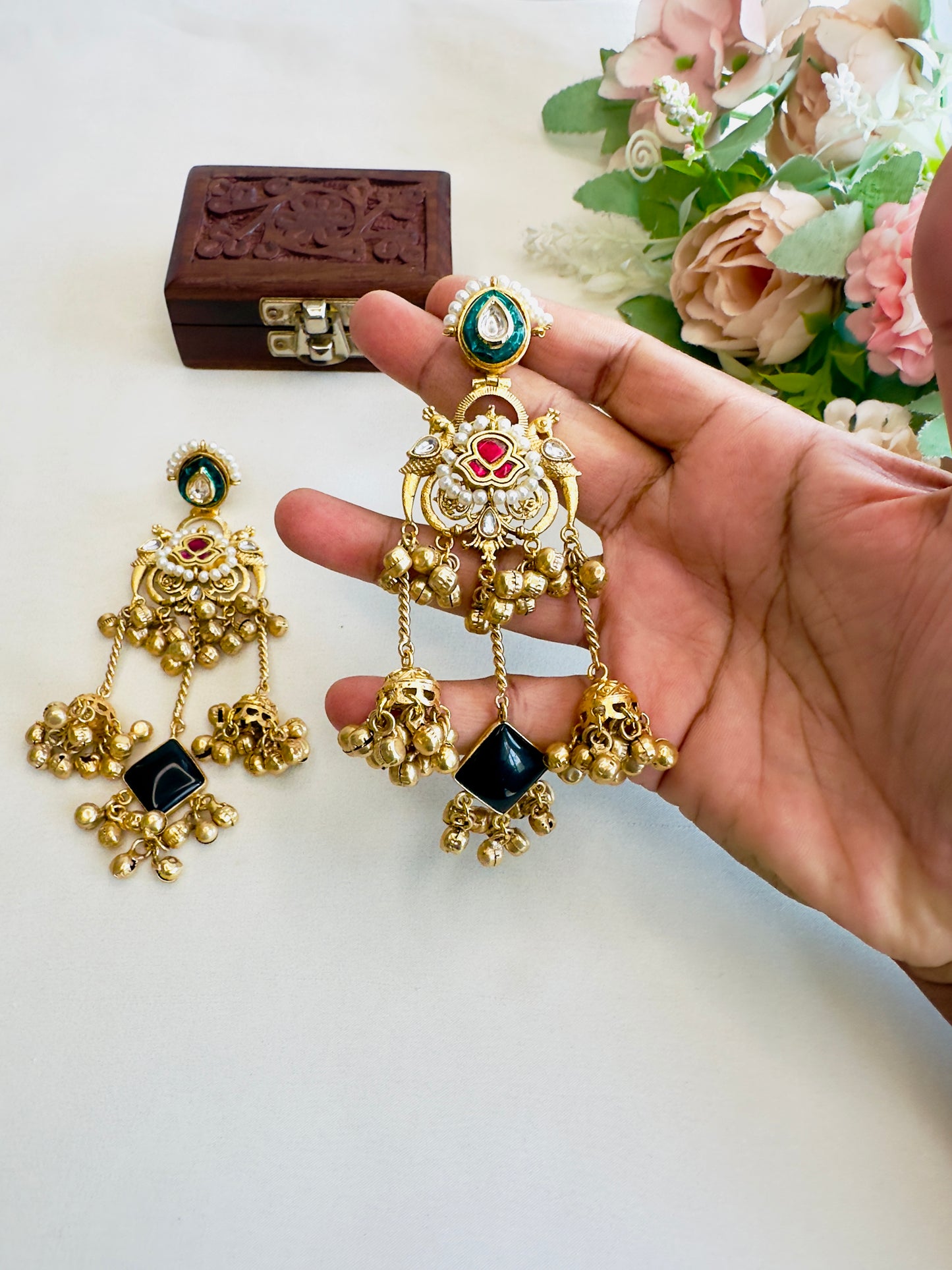 Fusion Black Earrings