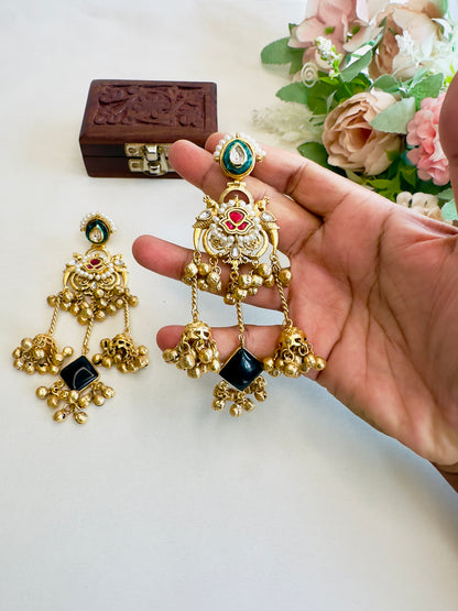 Fusion Black Earrings