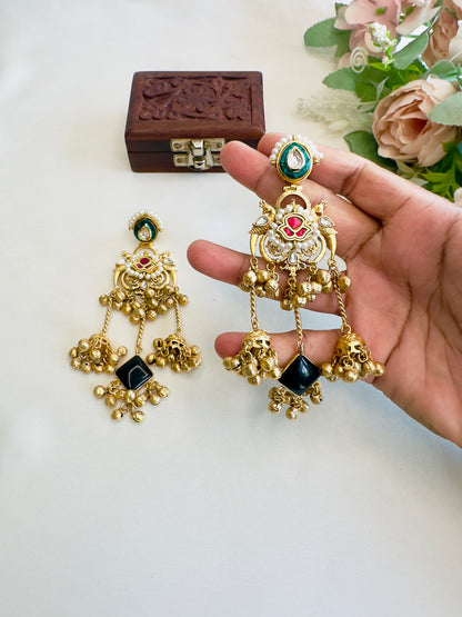 Fusion Black Earrings