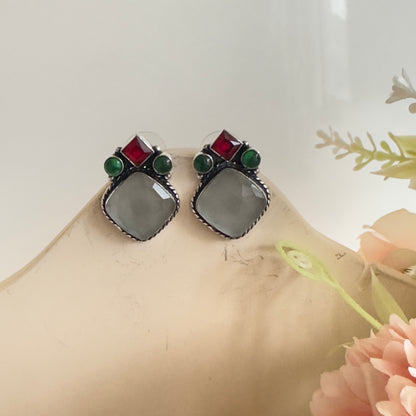 Multi Monalisa Stud Earrings