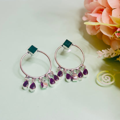 Sliver ChandBali Earring