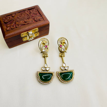 Peacock Design Earrings