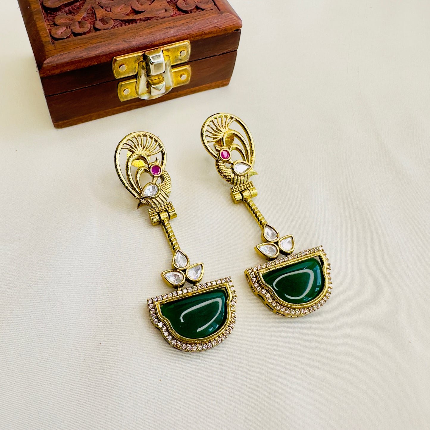 Peacock Design Earrings