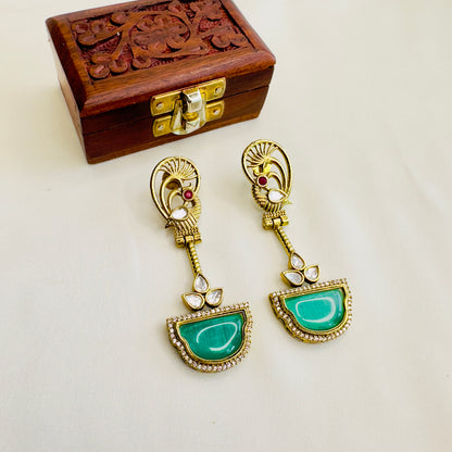 Peacock Design Earrings