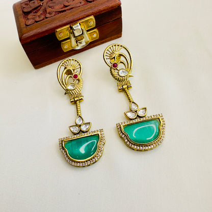 Peacock Design Earrings