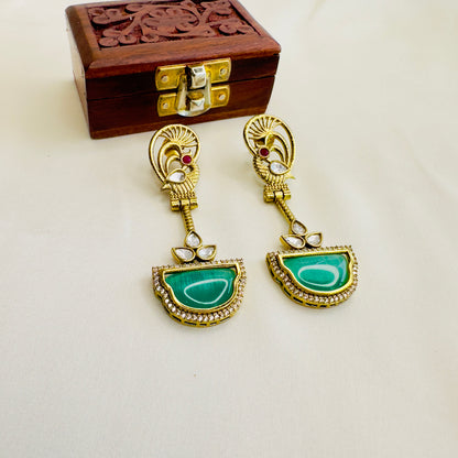 Peacock Design Earrings