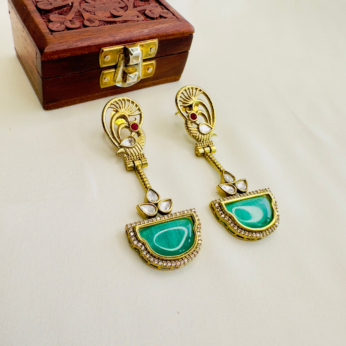 Peacock Design Earrings