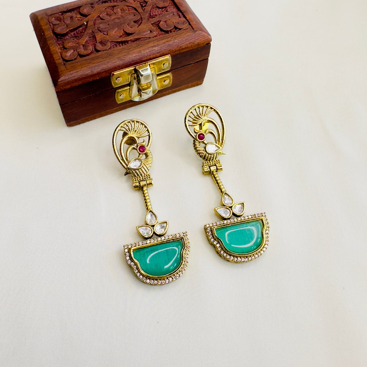 Peacock Design Earrings