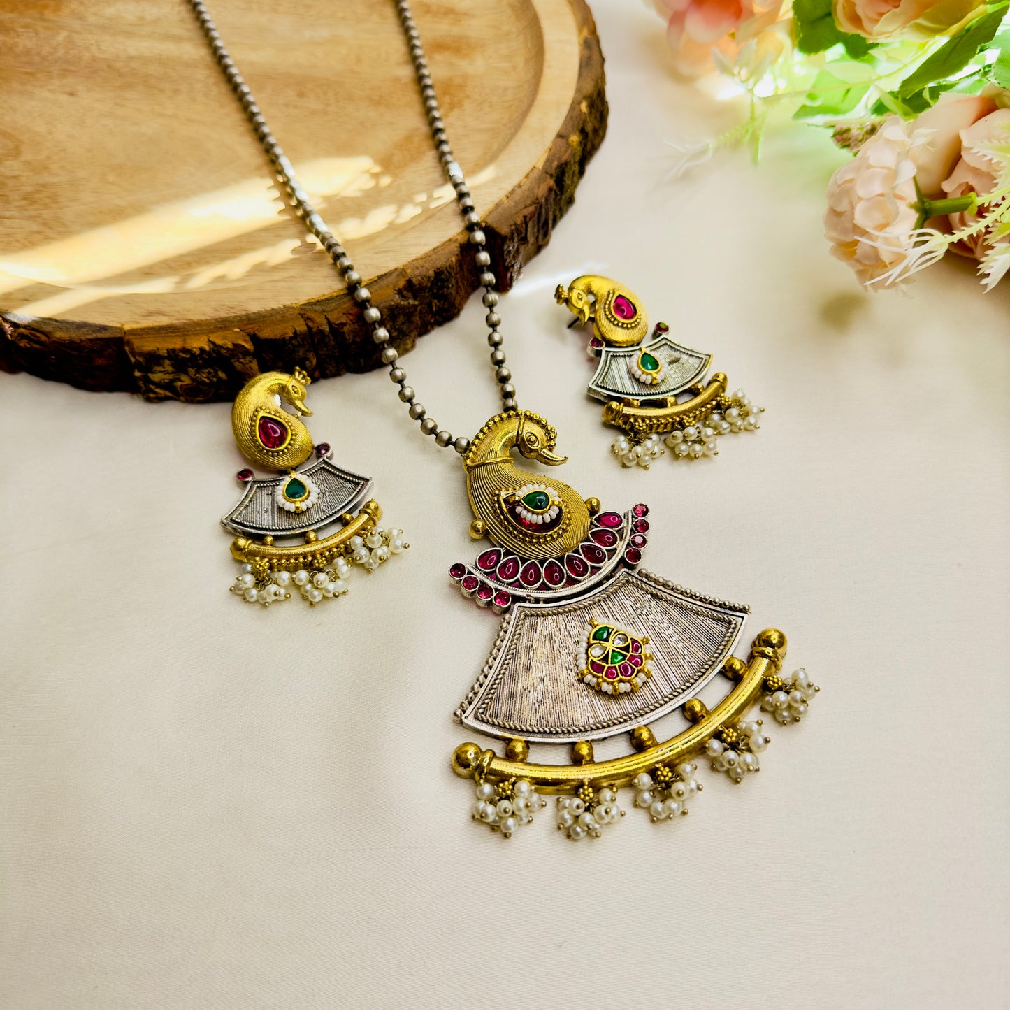 Peacock Necklace set