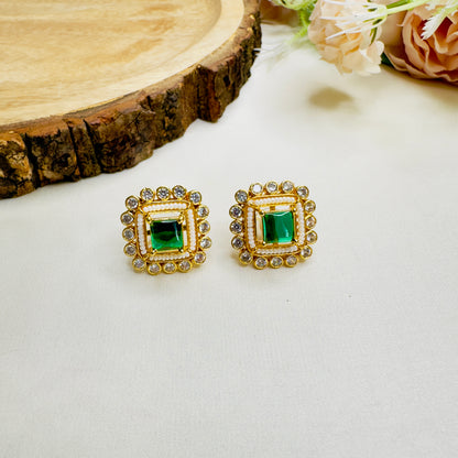 Pachi Kundan Stud Earrings