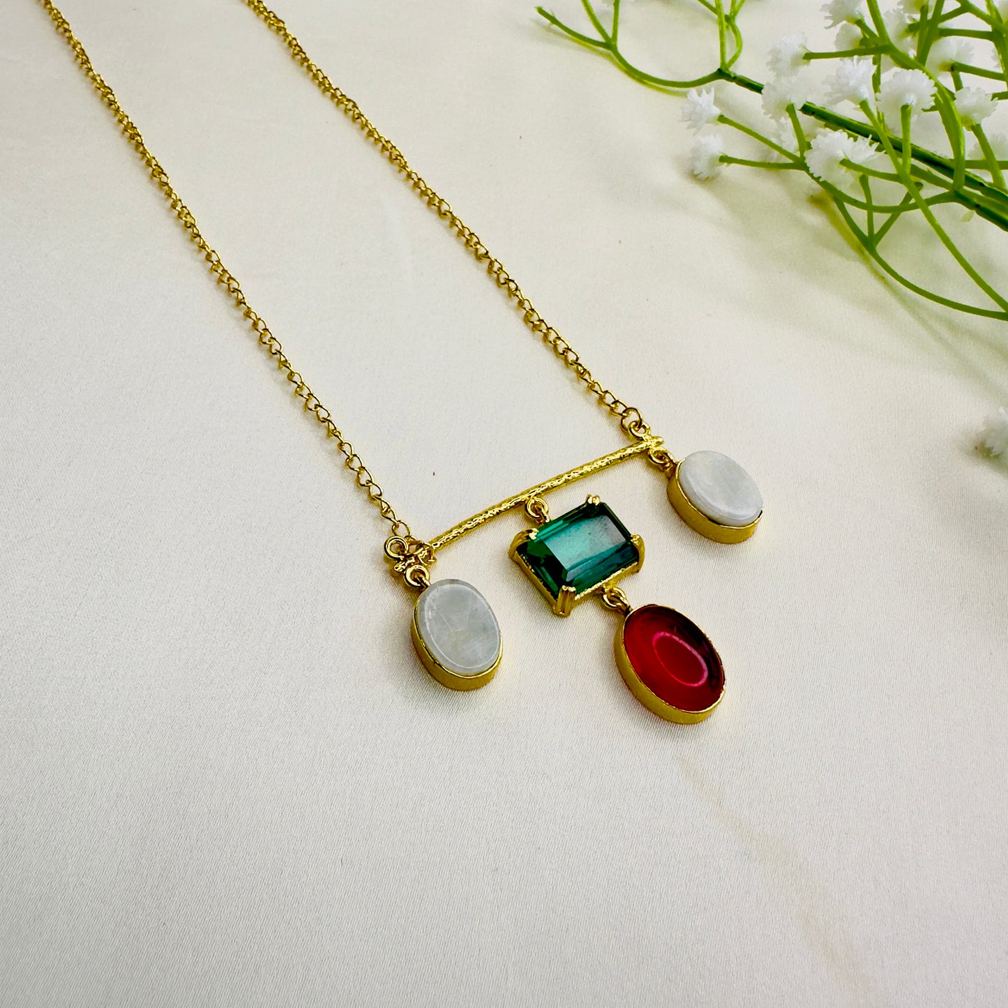 Multicolor Chain Pendant