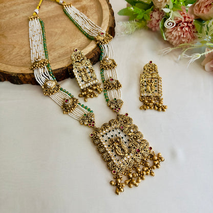 Heritage Design Radha Krishna Long Necklace set