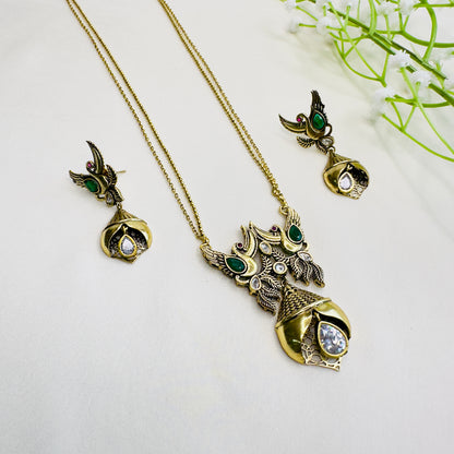 Bird Motif Necklace Set