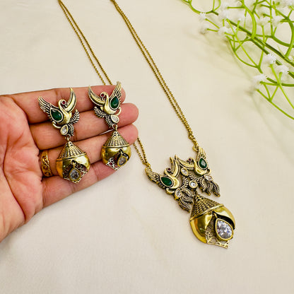 Bird Motif Necklace Set