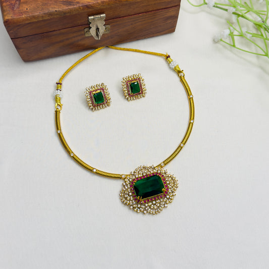 Green Stone Hasli Set