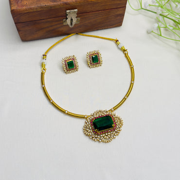 Green Stone Hasli Set