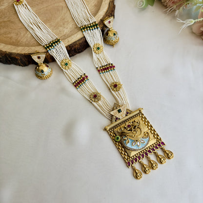 Multicolor Meenakari Long Necklace